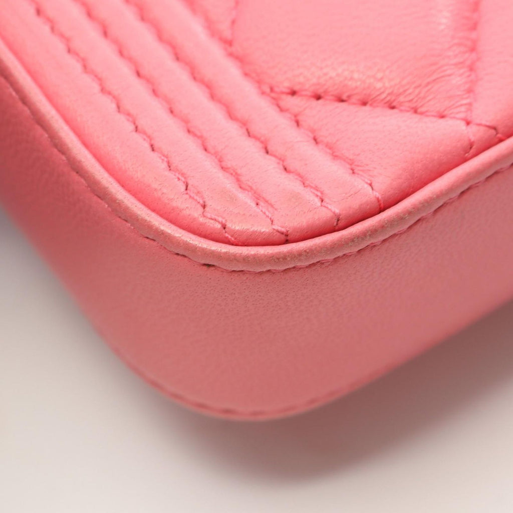 Chanel Shoulder Bag Boy Pink Lambskin Boy Phone Case Chain Wallet — view 8