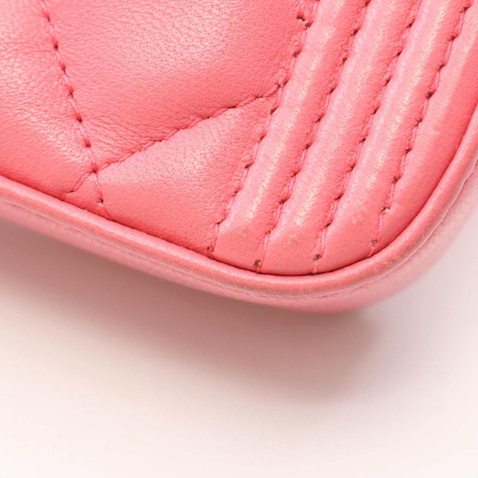 Chanel Shoulder Bag Boy Pink Lambskin Boy Phone Case Chain Wallet — view 7