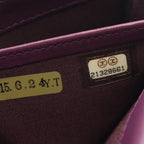 Chanel Bifold Wallet Boy Purple Lambskin Boy — view 5