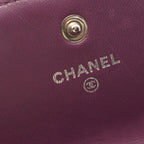 Chanel Bifold Wallet Boy Purple Lambskin Boy — view 4