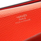 Hermes Bifold Wallet Bearn Souffle Verso Blue Brighton Capucines Leather — view 4