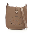 Hermes Shoulder Bag Evelyne Series 16 Etoupe Leather