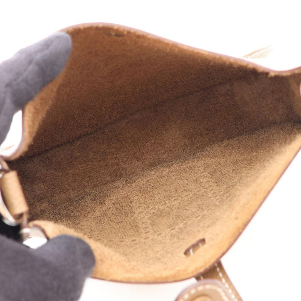 Hermes Shoulder Bag Evelyne Series 16 Etoupe Leather — view 3