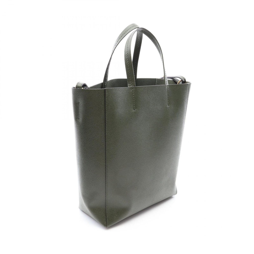 Celine Tote Vertical Small Cabas 2-Way Khaki Leather — view 2