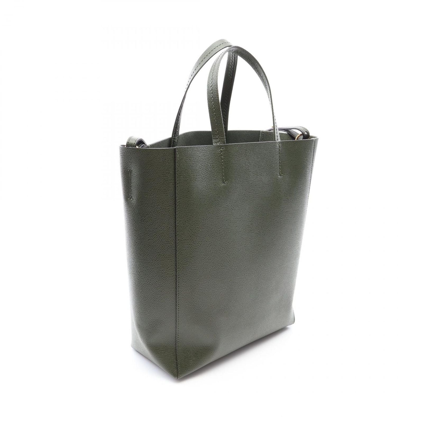 Celine Tote Vertical Small Cabas 2-Way Khaki Leather — view 2