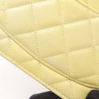 Chanel Shoulder Bag Quilted Gradient Yellow Caviar Leather Chain Wallet — view 8