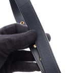 Dior Shoulder Bag 30 Montaigne Oblique Navy Ivory Canvas Leather — view 8