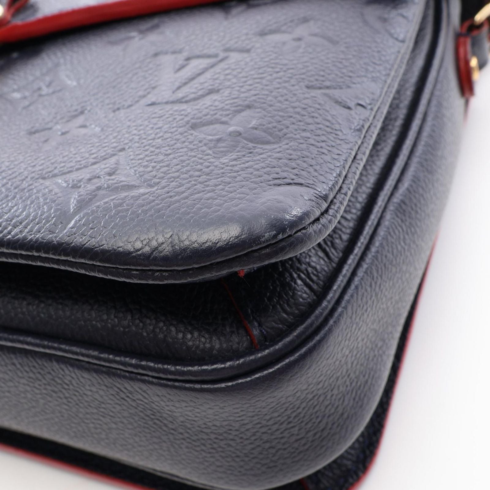 Louis Vuitton Handbag Pochette Metis 2-Way Marine Rouge Leather — view 7