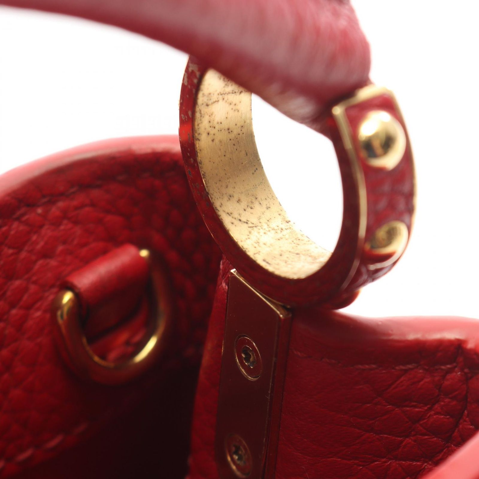 Louis Vuitton Handbag Capucines Mini 2-Way Scarlet Leather — view 7