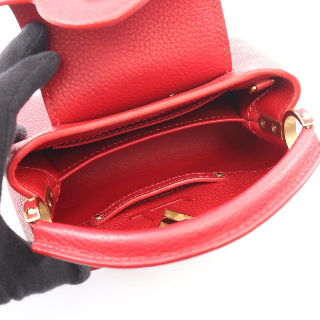 Louis Vuitton Handbag Capucines Mini 2-Way Scarlet Leather — view 3