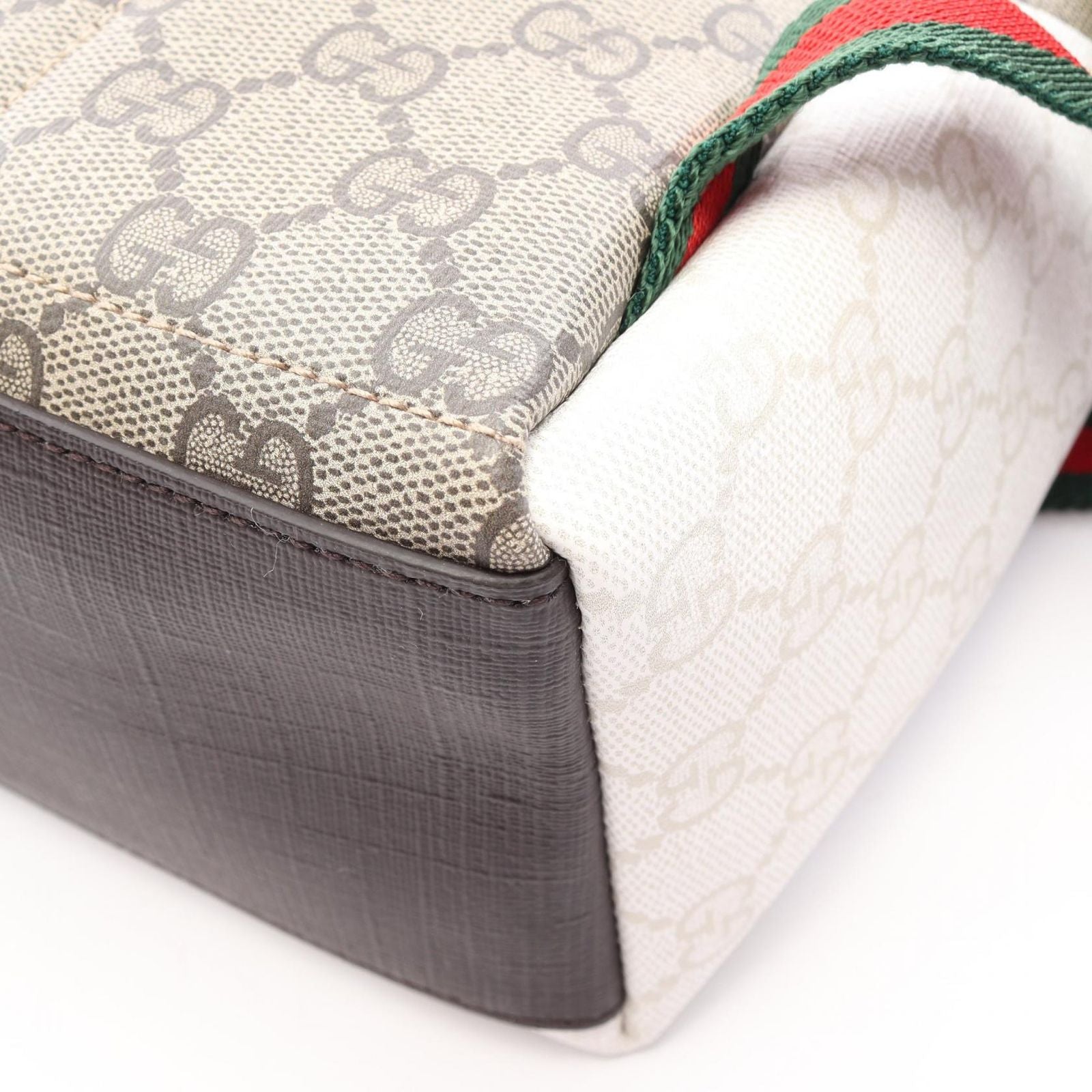 Gucci Backpack Children's GG Supreme Beige Brown Multi Canvas Leather — view 5