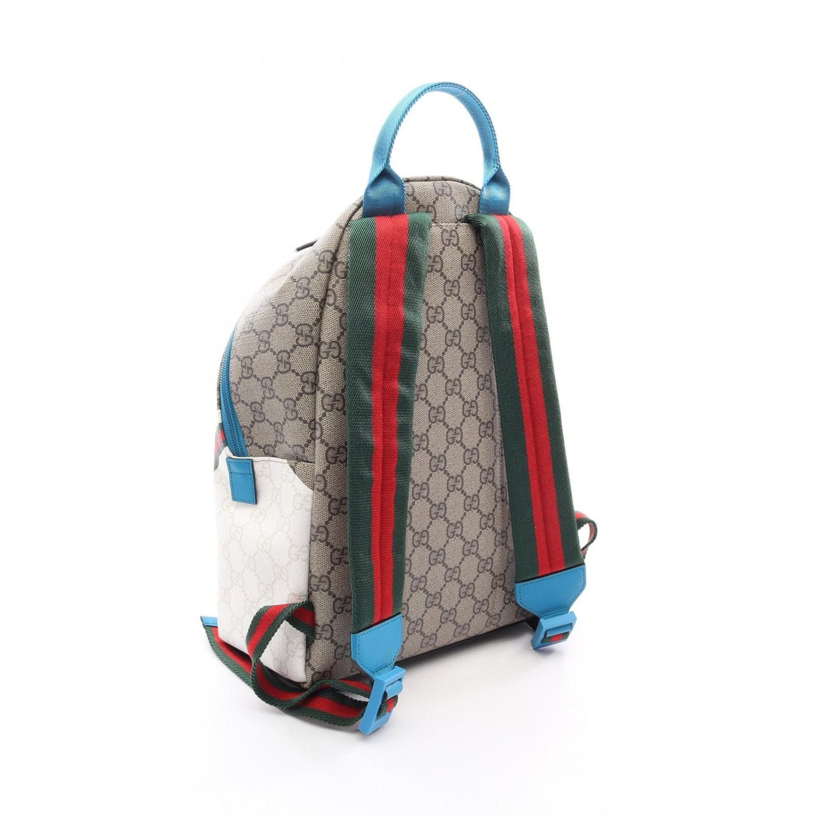 Gucci Backpack Children's GG Supreme Beige Brown Multi Canvas Leather — view 2