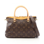 Louis Vuitton Handbag Pallas BB Monogram 2-Way Saffron Canvas