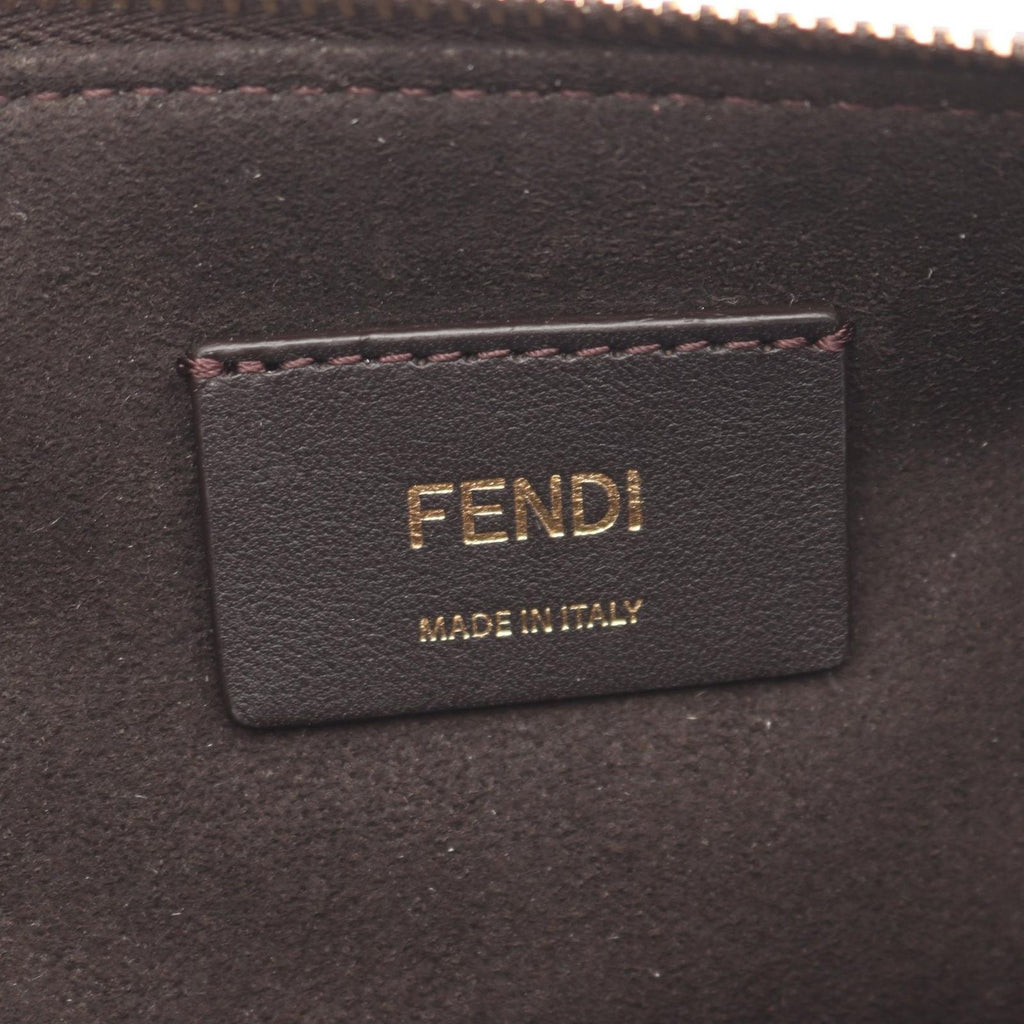 Fendi by the Way Soft Medium Selleria FF Jacquard 2-Way Canvas Leather Shoulder — view 4