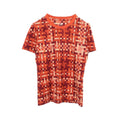 Hermes Short Sleeve T-Shirt Bolduc Check Crew Neck Cotton