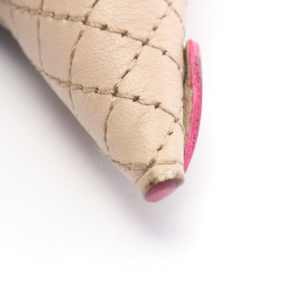 Fendi Charm Ice Cream Beige Multi Leather Fur — view 6