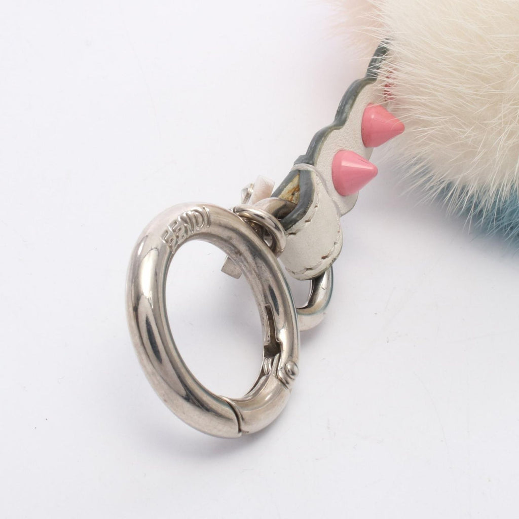 Fendi Charm Ice Cream Beige Multi Leather Fur — view 4