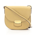 Celine Shoulder Bag Small Trotter Yellow Leather
