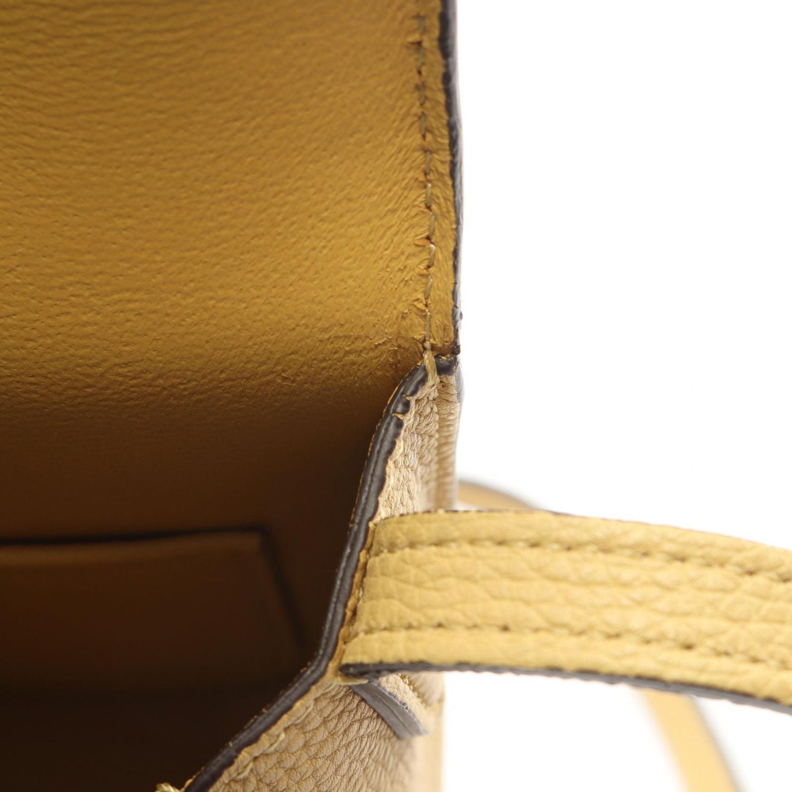 Celine Shoulder Bag Small Trotter Yellow Leather — view 7
