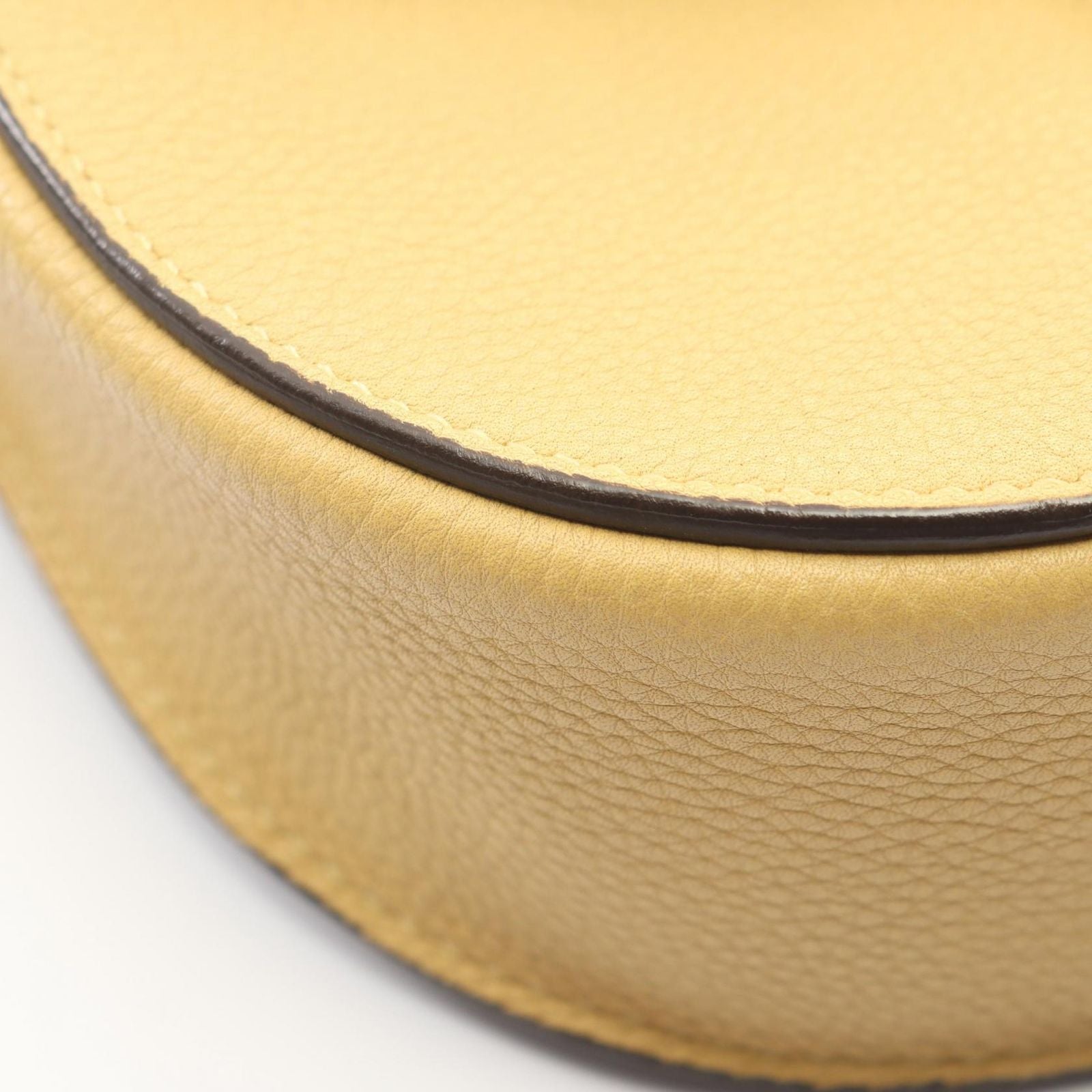 Celine Shoulder Bag Small Trotter Yellow Leather — view 9