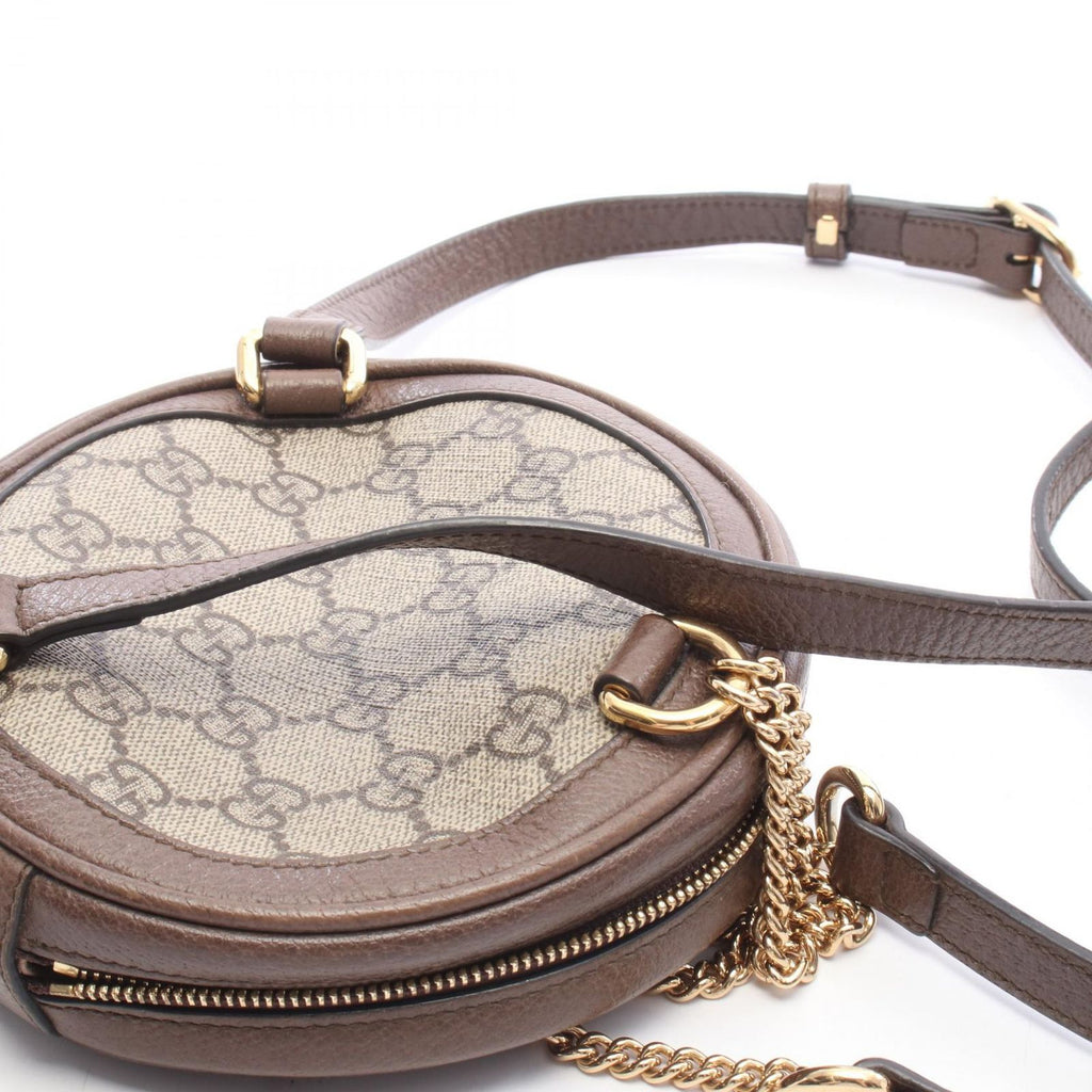 Gucci Backpack Ophidia GG Supreme Beige Brown Green Canvas Leather Mini Round — view 5