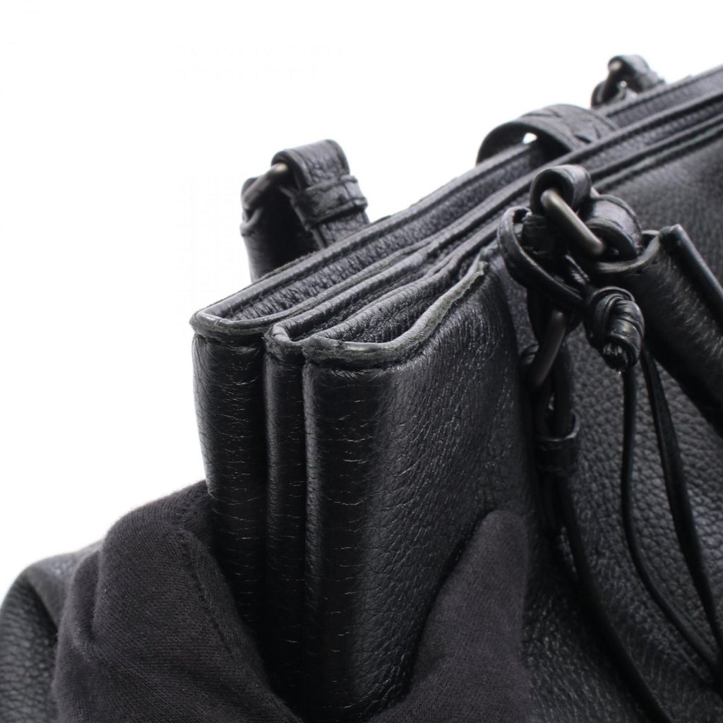 Bottega Veneta Handbag Intrecciato Rome Bag Black Leather — view 8