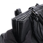 Bottega Veneta Handbag Intrecciato Rome Bag Black Leather — view 8