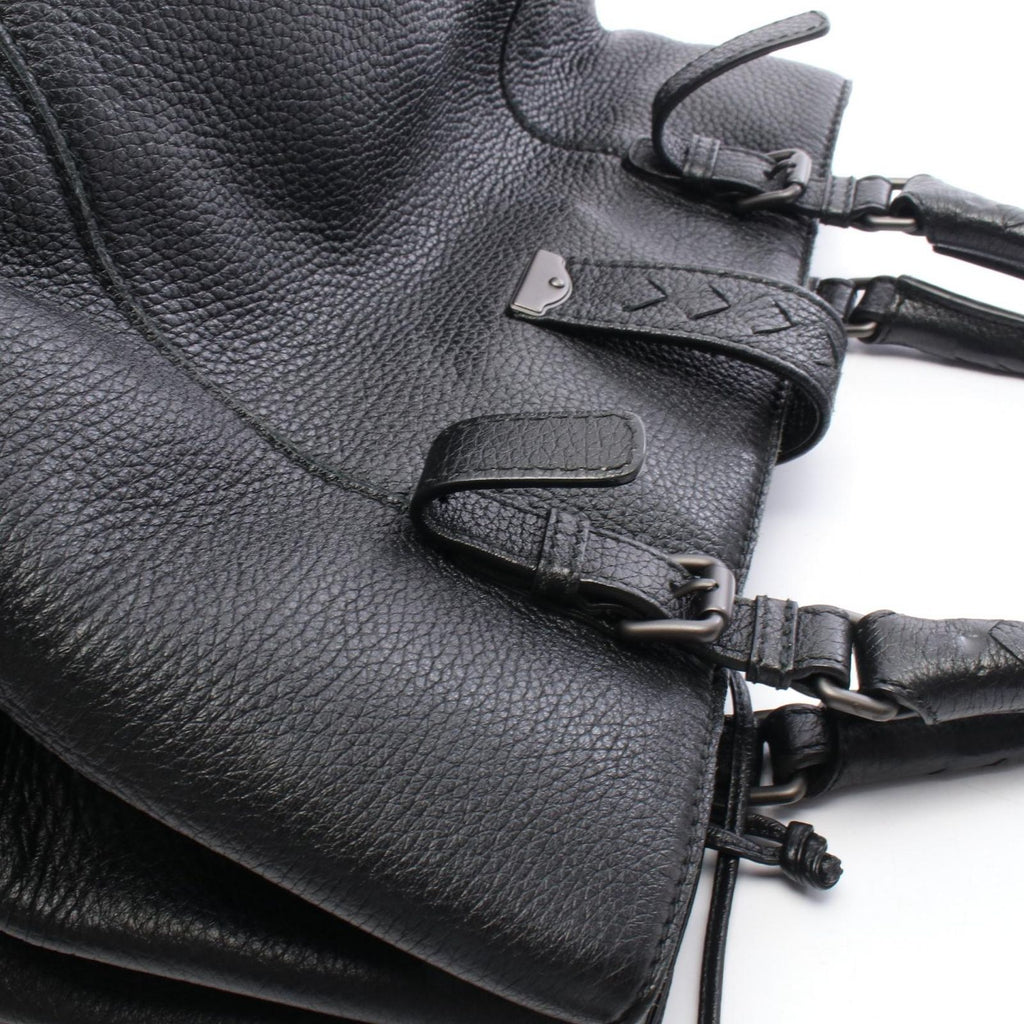 Bottega Veneta Handbag Intrecciato Rome Bag Black Leather — view 7