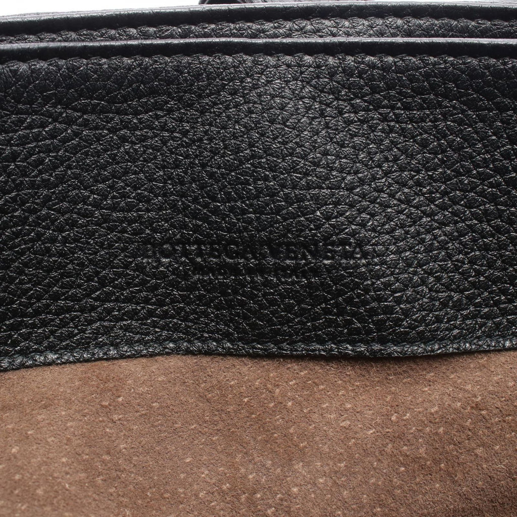 Bottega Veneta Handbag Intrecciato Rome Bag Black Leather — view 4