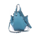 Loewe Handbag Hammock Drawstring Bag Small 2-Way Turquoise Blue Leather