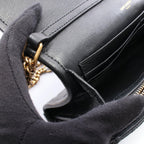Saint Laurent Paris Shoulder Bag Becky Black Leather Chain Wallet — view 5