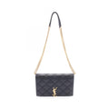 Saint Laurent Paris Shoulder Bag Becky Black Leather Chain Wallet