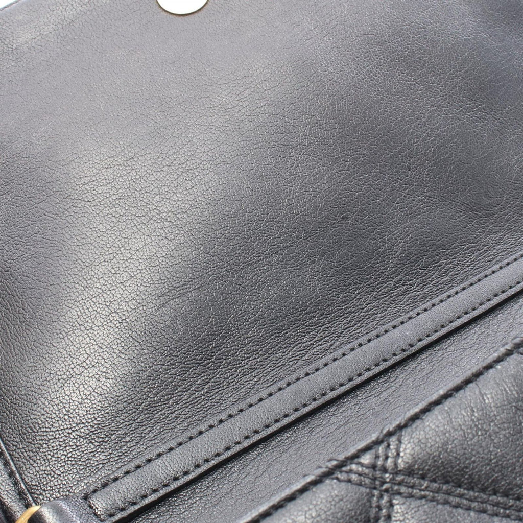 Saint Laurent Paris Shoulder Bag Becky Black Leather Chain Wallet — view 6