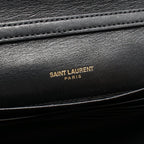 Saint Laurent Paris Shoulder Bag Becky Black Leather Chain Wallet — view 4