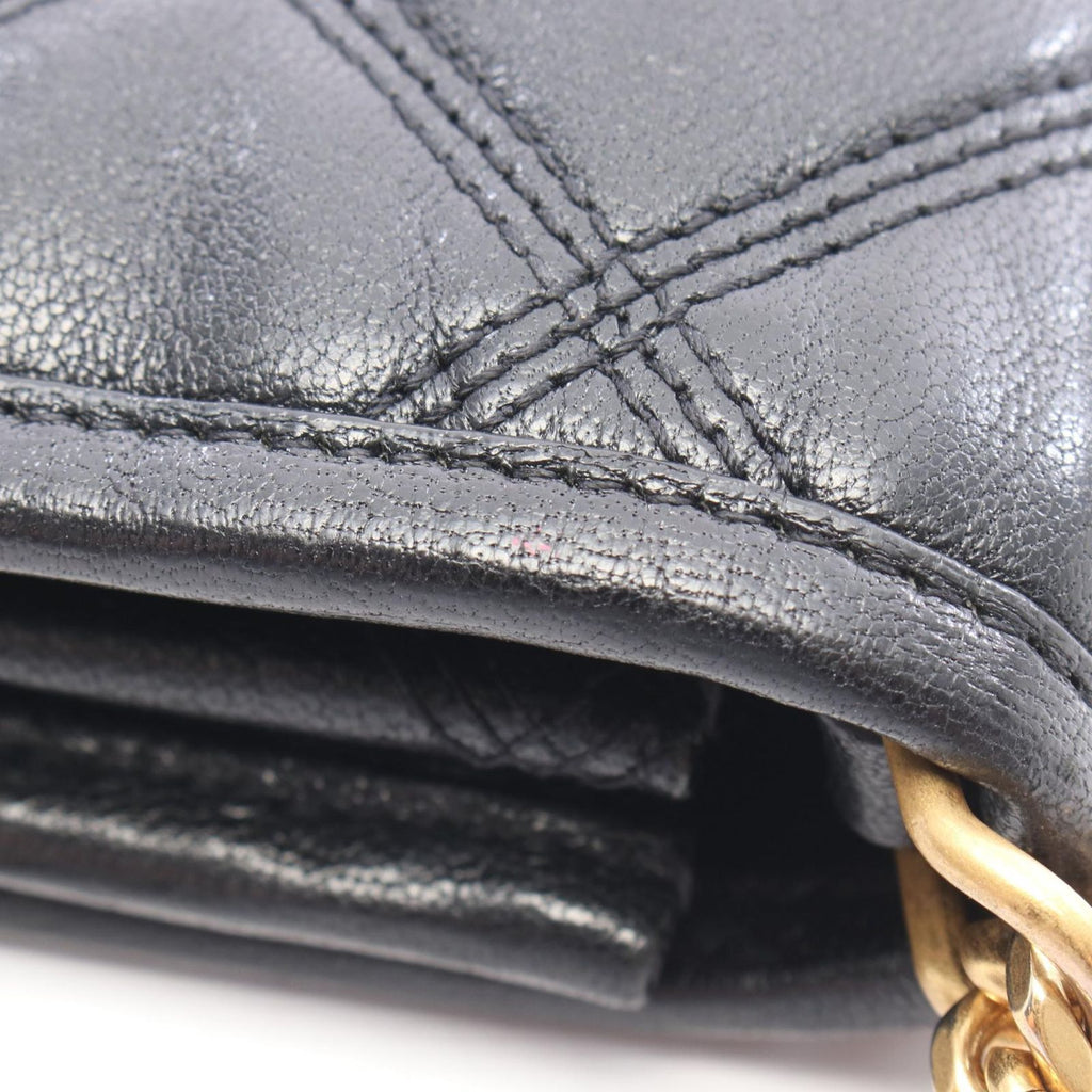 Saint Laurent Paris Shoulder Bag Becky Black Leather Chain Wallet — view 9