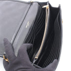 Saint Laurent Paris Shoulder Bag Becky Black Leather Chain Wallet — view 3