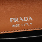 Prada Shoulder Bag City Calf Brown Black Leather Sydney — view 4
