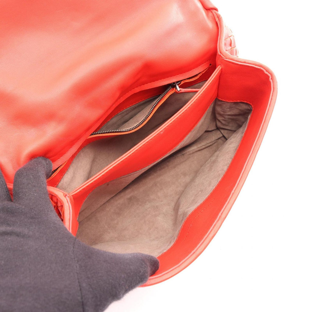 Bottega Veneta Shoulder Bag Small Olympia Red Leather — view 3