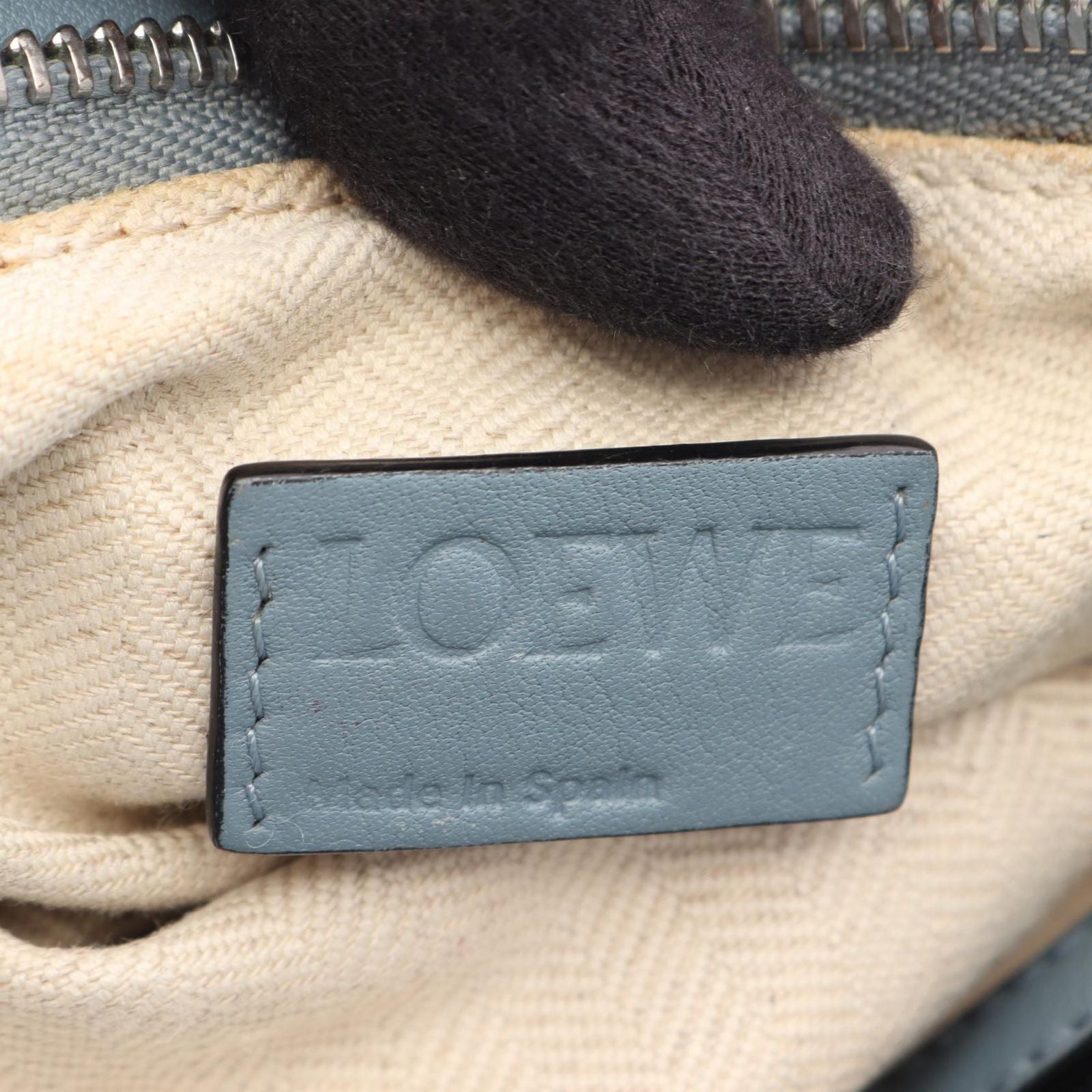 Loewe Handbag Puzzle Bag 2-Way Light Blue Leather — view 4