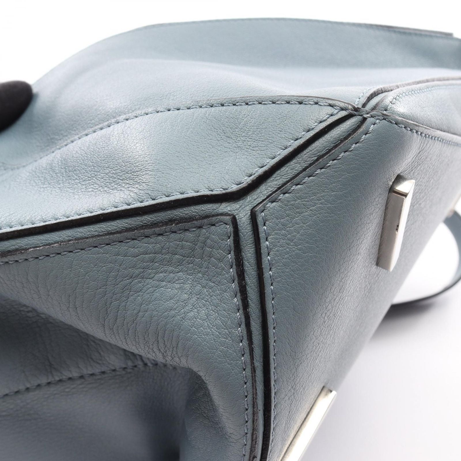 Loewe Handbag Puzzle Bag 2-Way Light Blue Leather — view 8