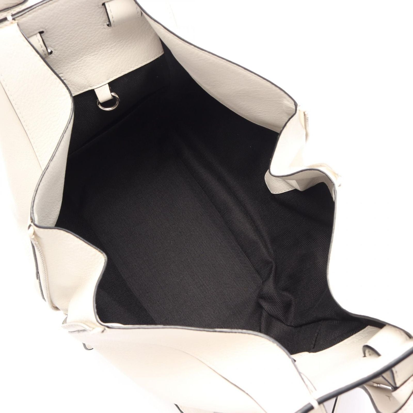Loewe Handbag Hammock Bag Small 2-Way White Leather — view 3