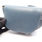 Loewe Waist Bag Gate Blue Leather Dual Mini — view 7