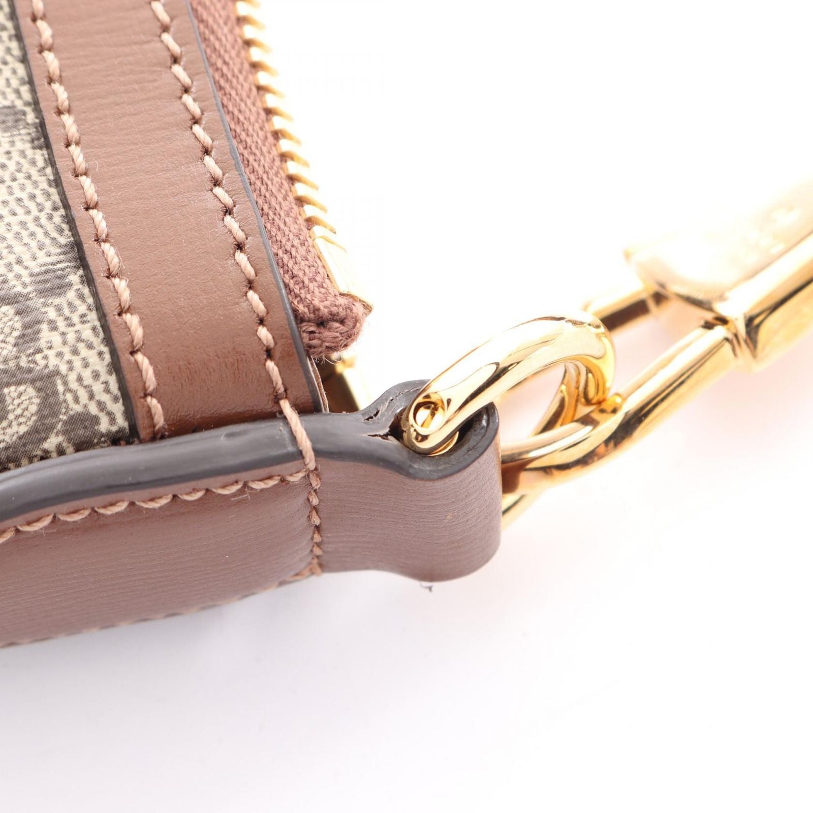 Gucci Shoulder Bag Interlocking GG Supreme Beige Brown Canvas Leather — view 7