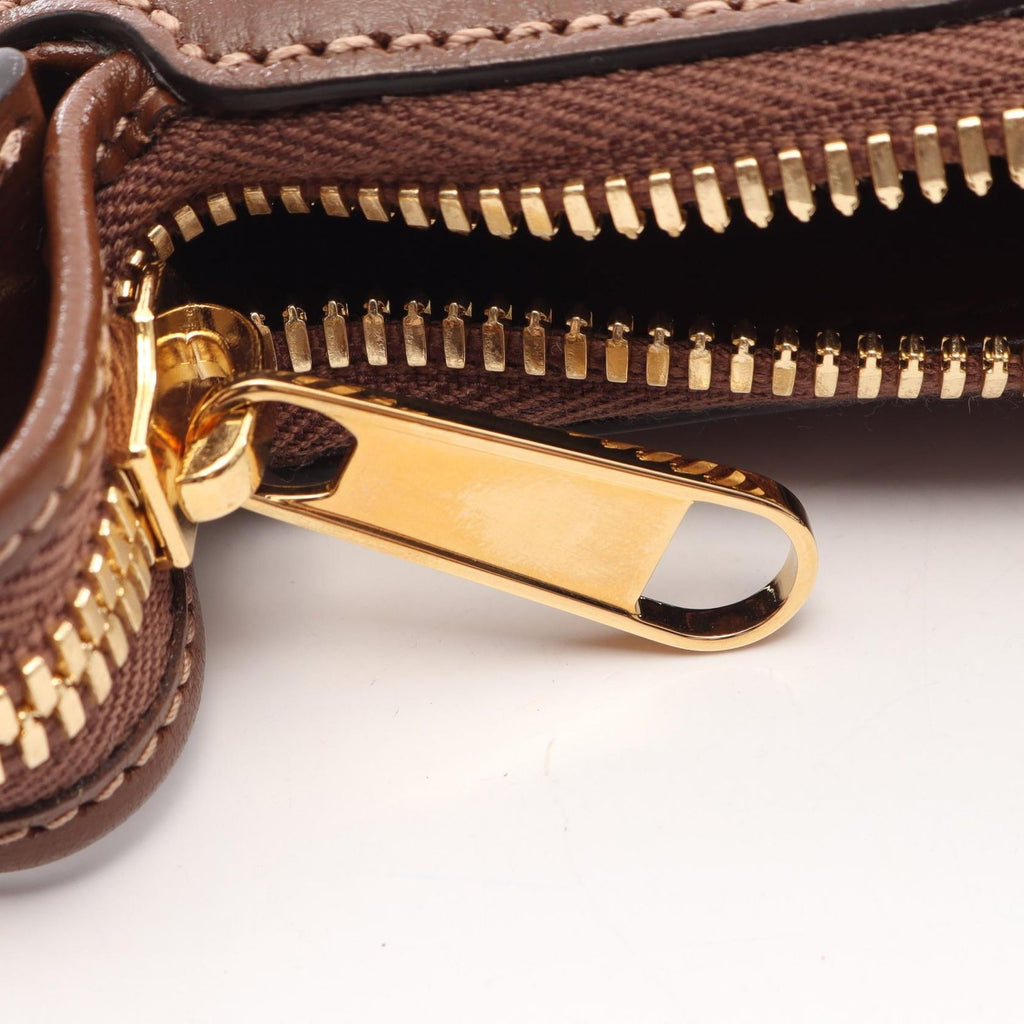 Gucci Shoulder Bag Interlocking GG Supreme Beige Brown Canvas Leather — view 6