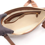 Gucci Shoulder Bag Interlocking GG Supreme Beige Brown Canvas Leather — view 3