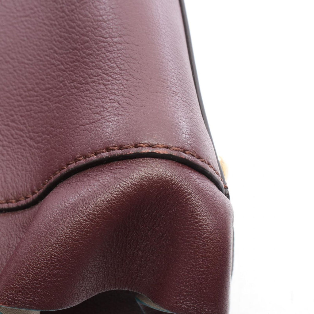 Fendi Handbag Peekaboo Regular Wave Frill 2-Way Leather — view 5