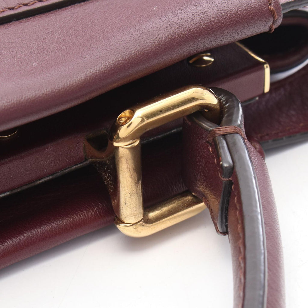 Fendi Handbag Peekaboo Regular Wave Frill 2-Way Leather — view 6
