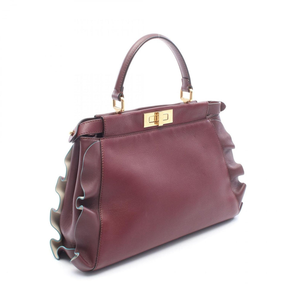Fendi Handbag Peekaboo Regular Wave Frill 2-Way Leather — view 2