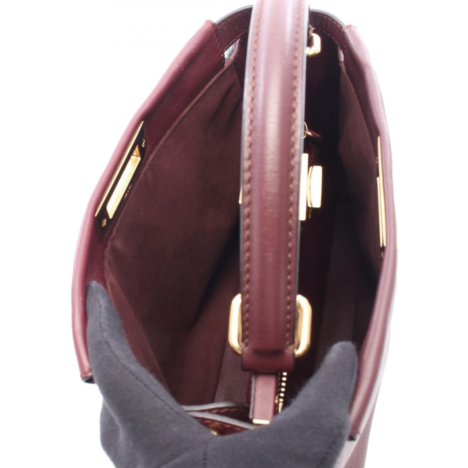 Fendi Handbag Peekaboo Regular Wave Frill 2-Way Leather — view 3