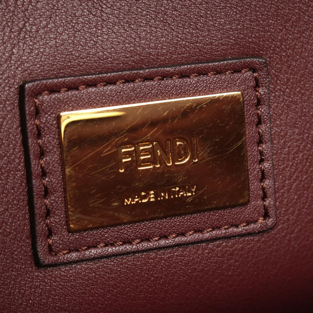 Fendi Handbag Peekaboo Regular Wave Frill 2-Way Leather — view 4